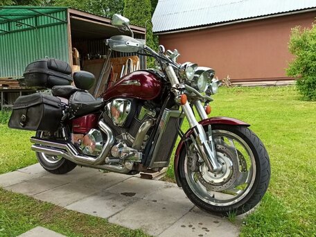 2002 Honda VTX 1800, пурпурный, 550000 рублей, вид 2