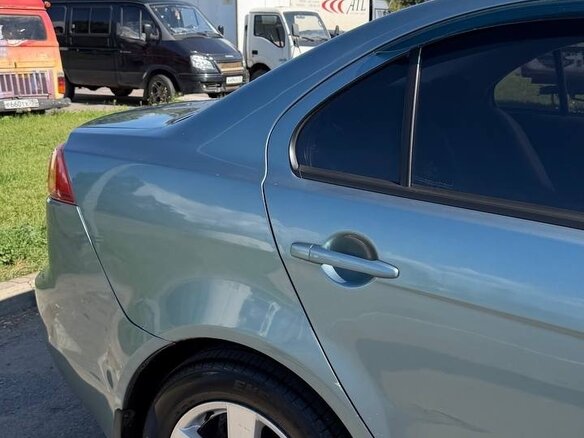 2008 Mitsubishi Lancer X, голубой, 500000 рублей - вид 8