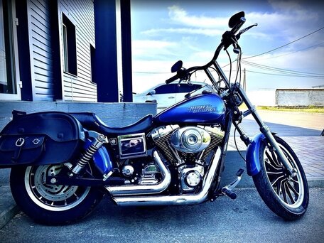 2005 Harley-Davidson Dyna Low Rider, синий, 700000 рублей, вид 3