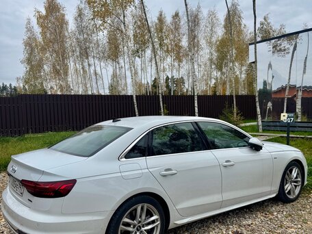 2021 Audi A4 40 TFSI V (B9) Рестайлинг, белый, 3250000 рублей, вид 2
