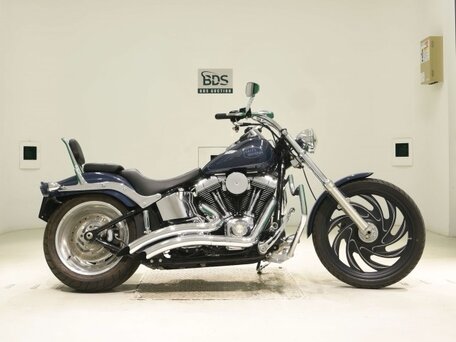 2008 Harley-Davidson Softail Custom, синий, 712000 рублей, вид 2