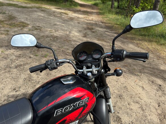 2016 Bajaj Boxer BM 150X, чёрный, 100000 рублей - вид 2