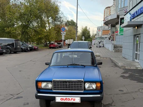 2007 Lada (ВАЗ) 2107, синий, 185000 рублей, вид 1