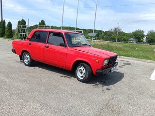 1998 Lada (ВАЗ) 2107, красный, 150000 рублей, вид 2