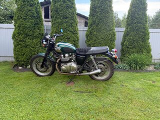 2003 Triumph Bonneville T100, зелёный, 375000 рублей, вид 1