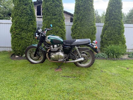 2003 Triumph Bonneville T100, зелёный, 375000 рублей, вид 1