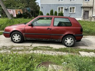 1997 Volkswagen Golf III, красный, 125000 рублей, вид 2