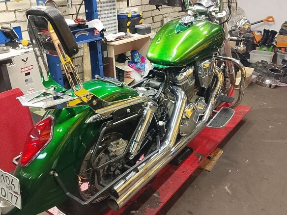 2003 Honda VTX 1800, зелёный, 880000 рублей - вид 5