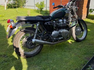 2003 Triumph Bonneville T100, зелёный, 375000 рублей, вид 4