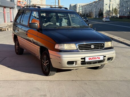 1996 Mazda MPV I (LV), синий, 350000 рублей, вид 1