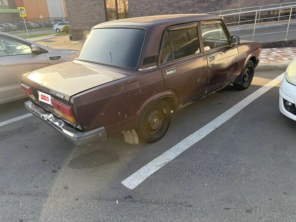 2006 Lada (ВАЗ) 2107, пурпурный, 125000 рублей - вид 2