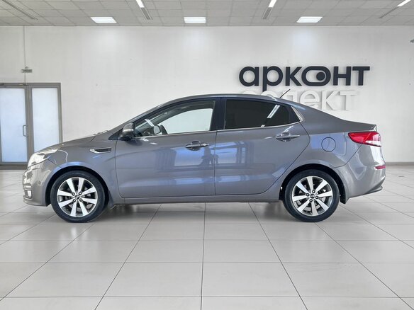 2015 Kia Rio III Рестайлинг, серый, 910000 рублей - вид 6