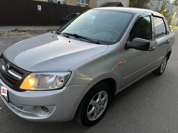 2012 Lada (ВАЗ) Granta I, серебристый, 387000 рублей - вид 1