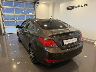 2014 Hyundai Solaris I Рестайлинг, коричневый, 859000 рублей, вид 2