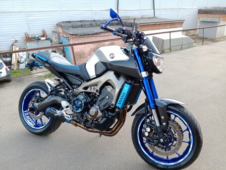 2015 Yamaha MT-09 (FZ-09), серый, 650000 рублей, вид 1