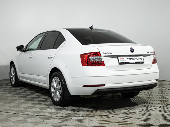 2017 Skoda Octavia III (A7) Рестайлинг, белый - вид 6