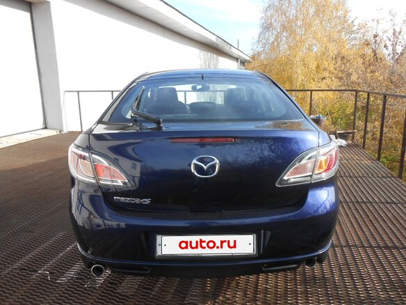 2011 Mazda 6 II (GH) Рестайлинг, синий, 1100000 рублей - вид 5