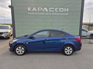 2014 Hyundai Solaris I Рестайлинг, синий, 830000 рублей, вид 3