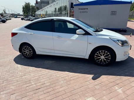 2016 Hyundai Solaris I Рестайлинг, белый, 950000 рублей, вид 5