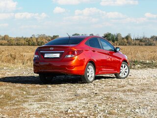 2011 Hyundai Solaris I, красный, 849000 рублей, вид 2