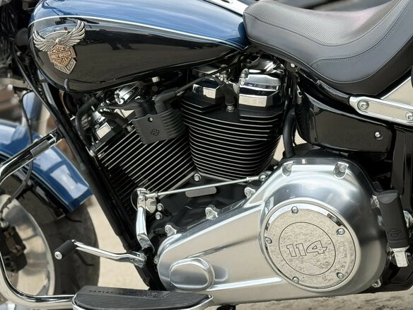 2018 Harley-Davidson Fat Boy, синий, 2200000 рублей - вид 8