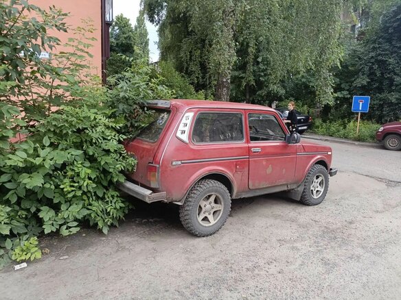 1994 Lada (ВАЗ) 2121 (4x4) I Рестайлинг, пурпурный, 160000 рублей - вид 1
