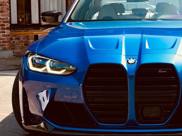 2021 BMW M3 Competition Package VI (G80), синий, 7700000 рублей - вид 1