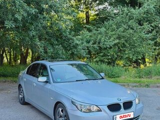 2008 BMW 5 серии 520i V (E60/E61) Рестайлинг, серебристый, 825000 рублей, вид 2