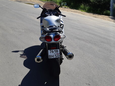 2002 Kawasaki ZZR 1200, серебристый, 350000 рублей, вид 3