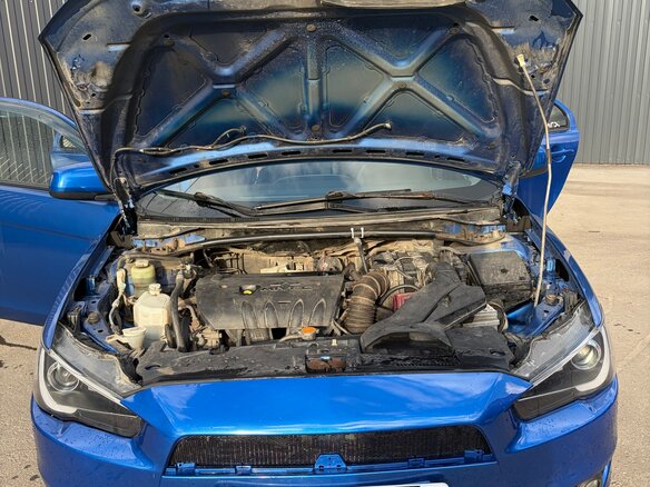 2008 Mitsubishi Lancer X, синий, 800000 рублей - вид 17