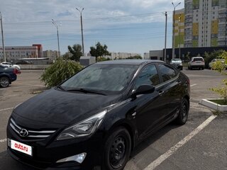 2015 Hyundai Solaris I Рестайлинг, чёрный, 1270000 рублей, вид 2