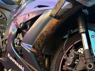 2013 Kawasaki ZX-10R Ninja, фиолетовый, 1100000 рублей, вид 4