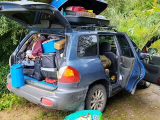 2001 Hyundai Santa Fe I, синий, 690000 рублей, вид 2