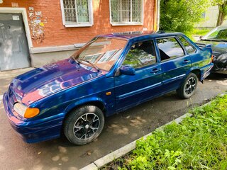 2002 Lada (ВАЗ) 2115, синий, 155000 рублей, вид 2