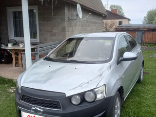 2012 Chevrolet Aveo II, серебристый, 375000 рублей, вид 1