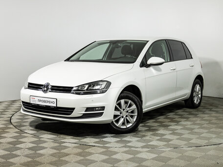 2013 Volkswagen Golf VII, белый, 849585 рублей, вид 1