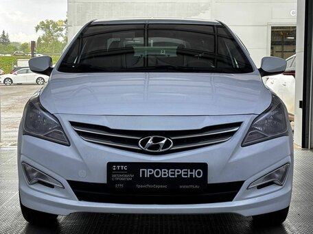 2016 Hyundai Solaris I Рестайлинг, белый, 869900 рублей, вид 2