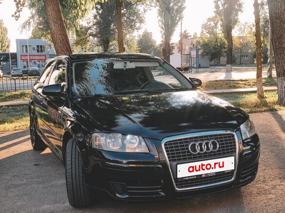 2007 Audi A3 II (8P) Рестайлинг 1, чёрный, 600000 рублей - вид 1