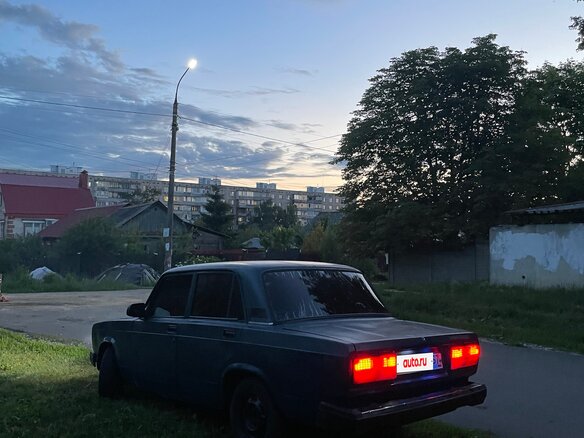 2001 Lada (ВАЗ) 2107, синий, 75000 рублей - вид 4