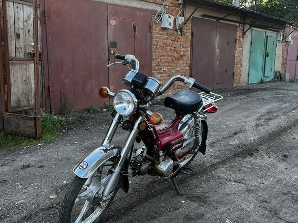 1999 Atlant 50cc, красный, 37000 рублей - вид 2