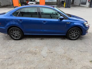 2019 Volkswagen Polo V Рестайлинг, синий, 1320000 рублей, вид 4