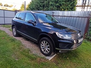 2016 Volkswagen Touareg II Рестайлинг, синий, 2550000 рублей, вид 4