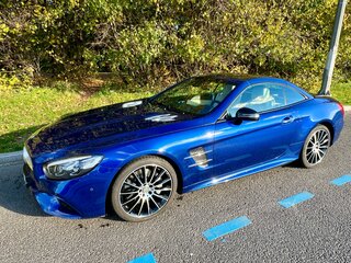 2016 Mercedes-Benz SL-Класс 400 VI (R231) Рестайлинг, синий, 7800000 рублей, вид 4
