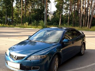 2006 Mazda 6 I (GG) Рестайлинг, синий, 350000 рублей, вид 3