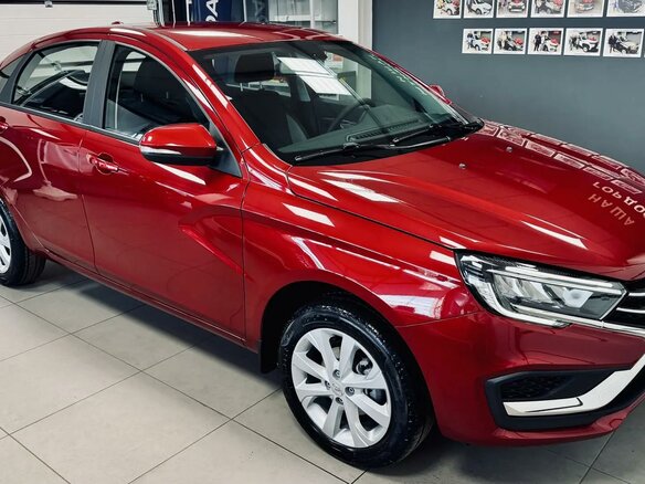 2026 Lada (ВАЗ) Vesta I Рестайлинг (NG), красный, 1805000 рублей - вид 4