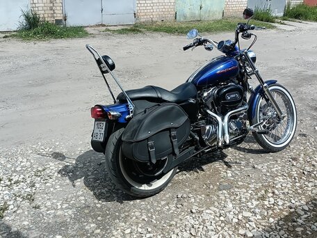 2007 Harley-Davidson Sportster 1200, синий, 635000 рублей, вид 2