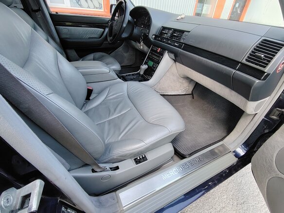 1998 Mercedes-Benz S-Класс 500 Long III (W140) Рестайлинг, синий, 4000000 рублей - вид 10