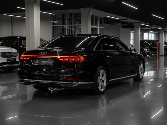 2018 Audi A8 Long 55 TFSI IV (D5), чёрный - вид 4
