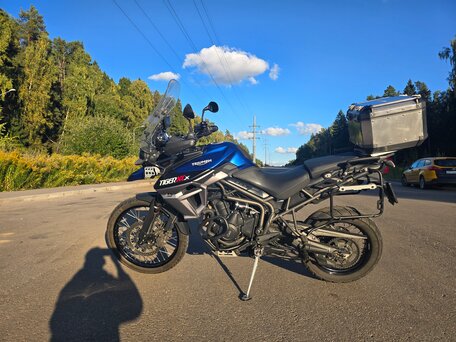 2017 Triumph Tiger 800, синий, 650000 рублей, вид 2