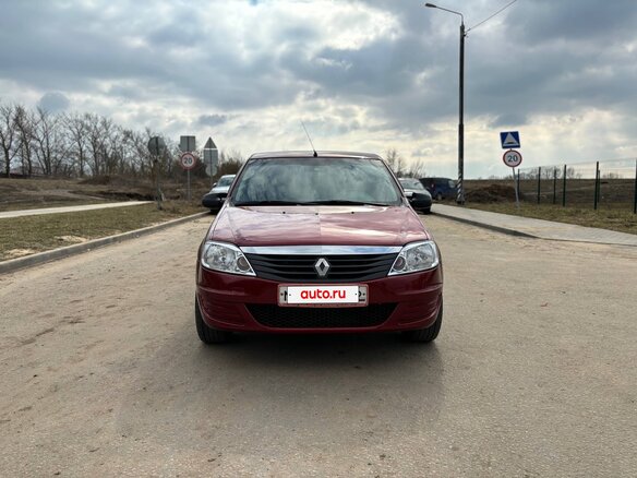 2012 Renault Logan I Рестайлинг, красный, 500000 рублей - вид 1